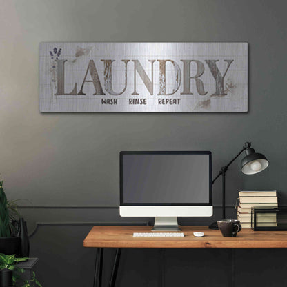 Luxe Metal Art 'Laundry' by Susie Boyer, Metal Wall Art,48x16