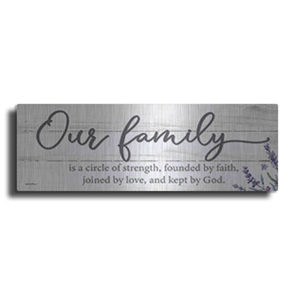 Luxe Metal Art 'Our Family' by Susie Boyer, Metal Wall Art