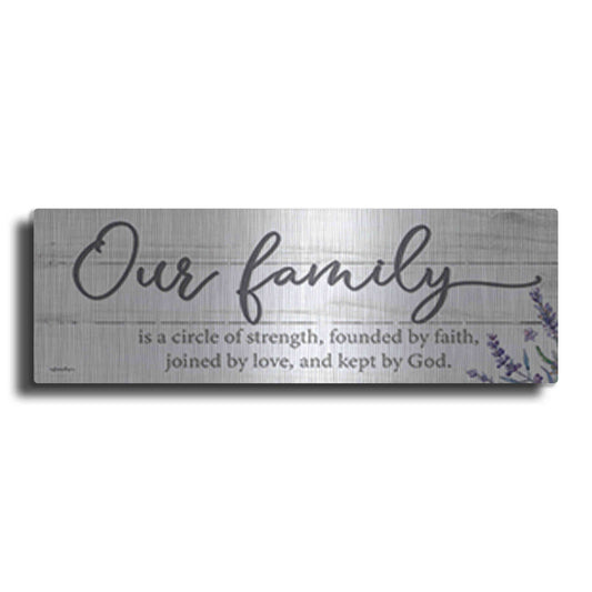 Luxe Metal Art 'Our Family' by Susie Boyer, Metal Wall Art