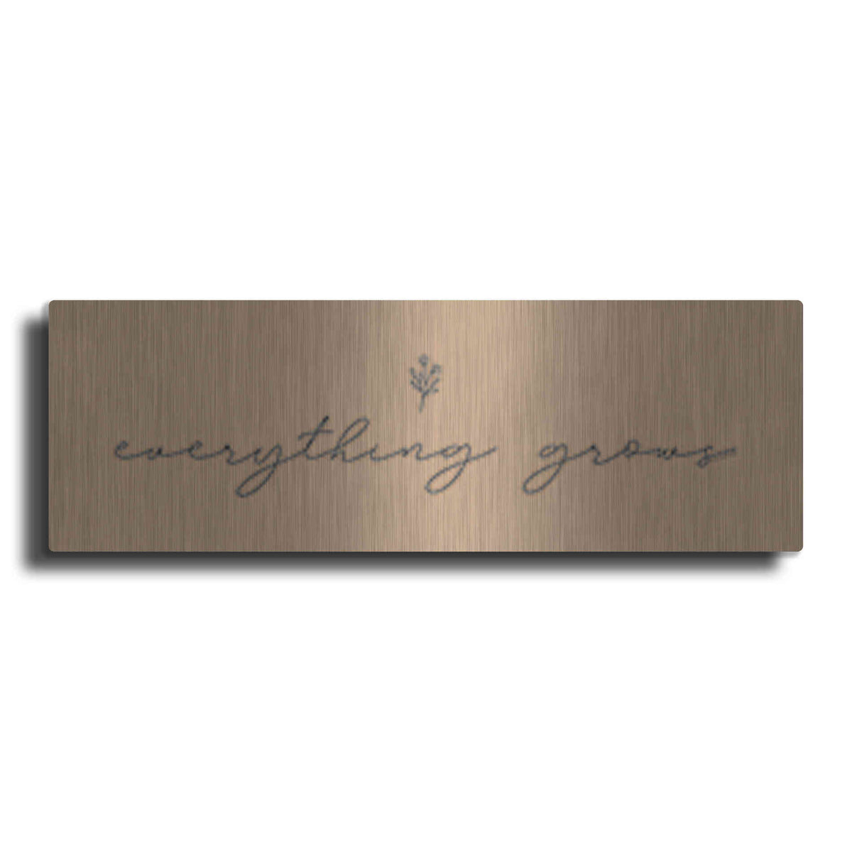 Luxe Metal Art 'Everything Grows' by Lady Louise Designs, Metal Wall Art