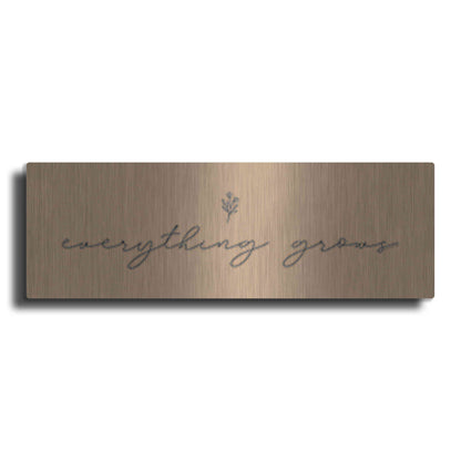 Luxe Metal Art 'Everything Grows' by Lady Louise Designs, Metal Wall Art