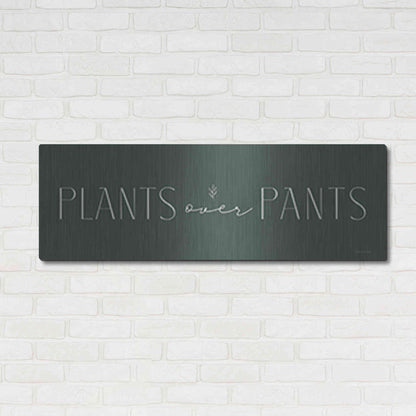 Luxe Metal Art 'Plants Over Pants' by Lady Louise Designs, Metal Wall Art,48x16