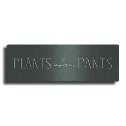 Luxe Metal Art 'Plants Over Pants' by Lady Louise Designs, Metal Wall Art