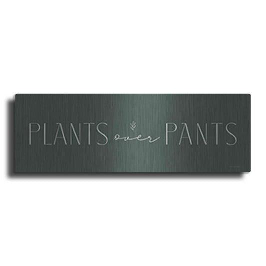 Luxe Metal Art 'Plants Over Pants' by Lady Louise Designs, Metal Wall Art