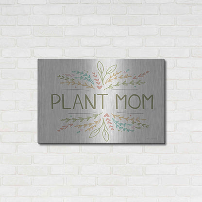 Luxe Metal Art 'Plant Mom' by Lady Louise Designs, Metal Wall Art,36x24