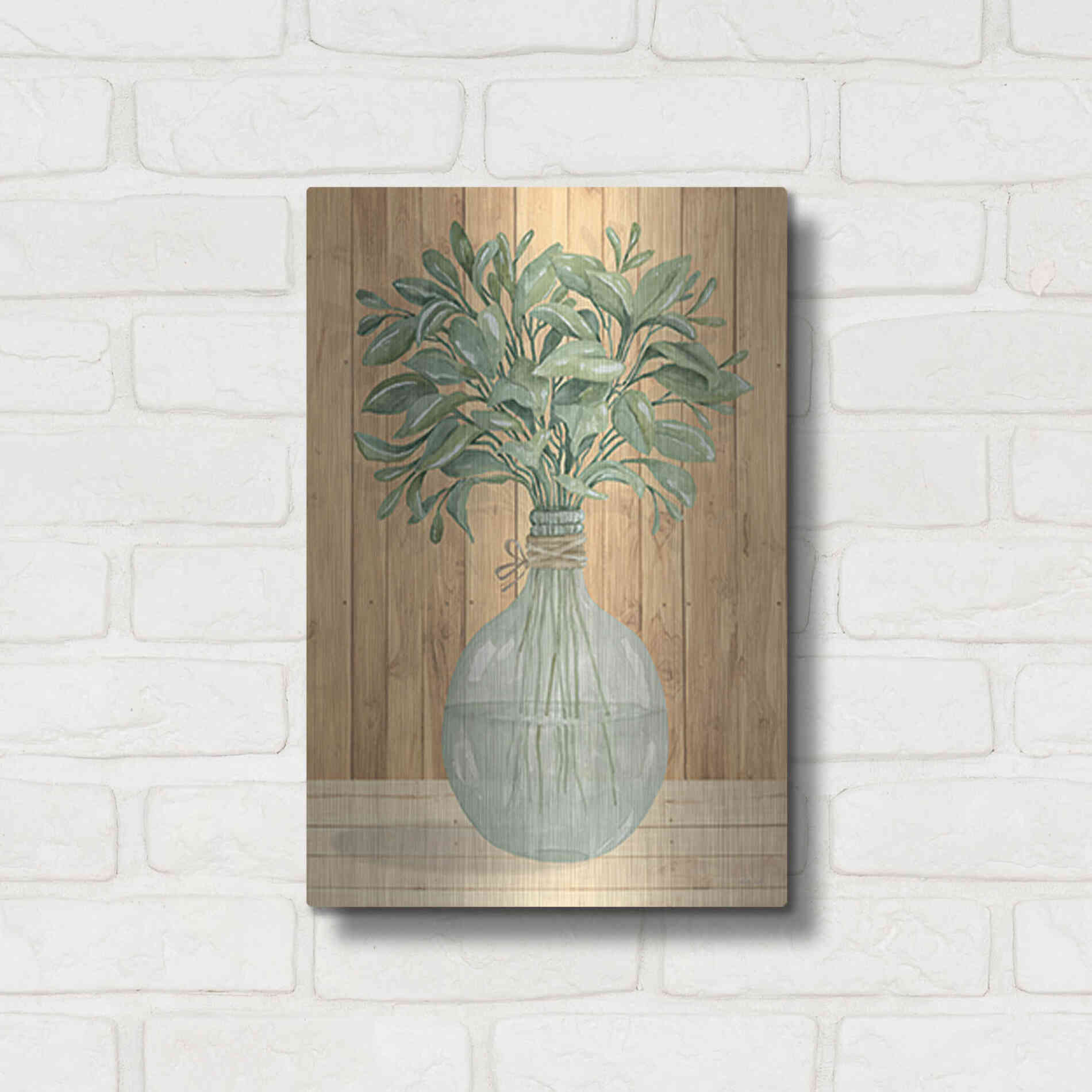 Luxe Metal Art 'Happiness II' by Cindy Jacobs, Metal Wall Art,12x16