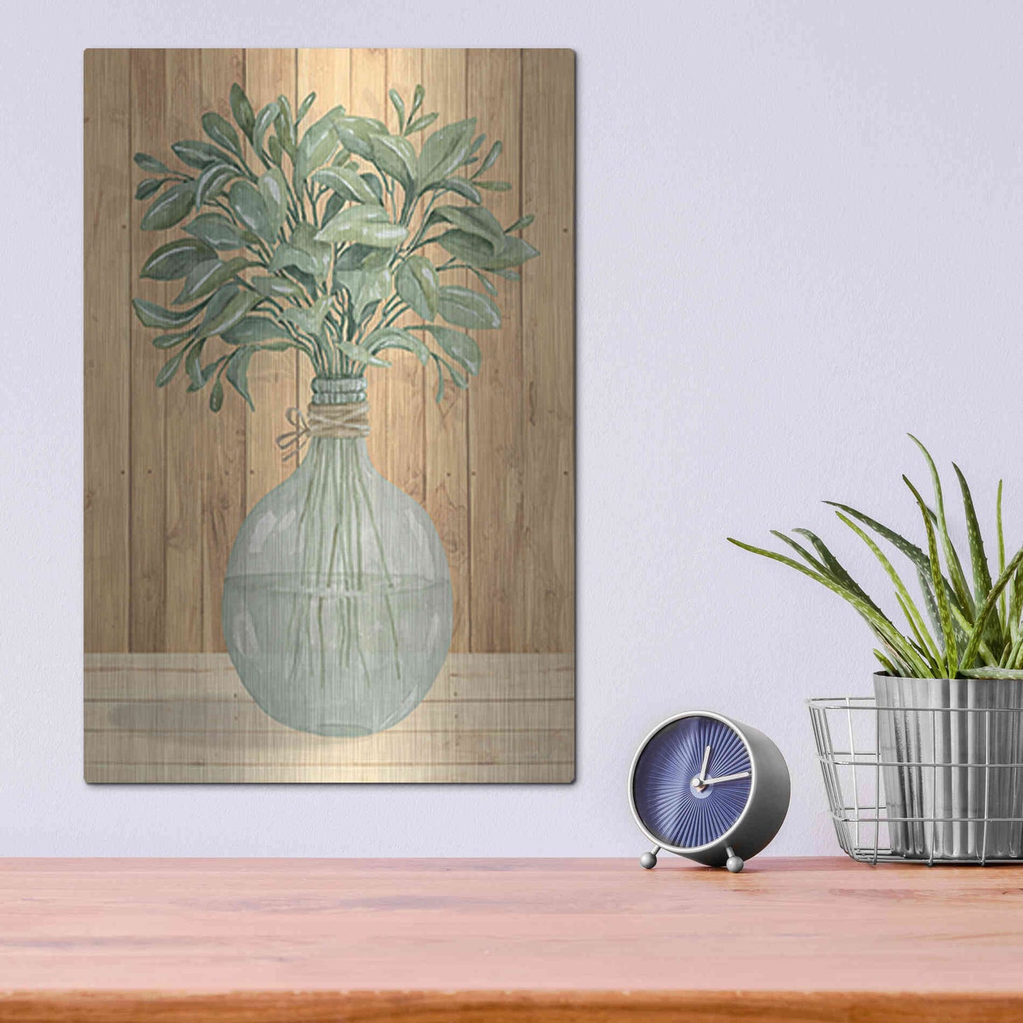 Luxe Metal Art 'Happiness II' by Cindy Jacobs, Metal Wall Art,12x16