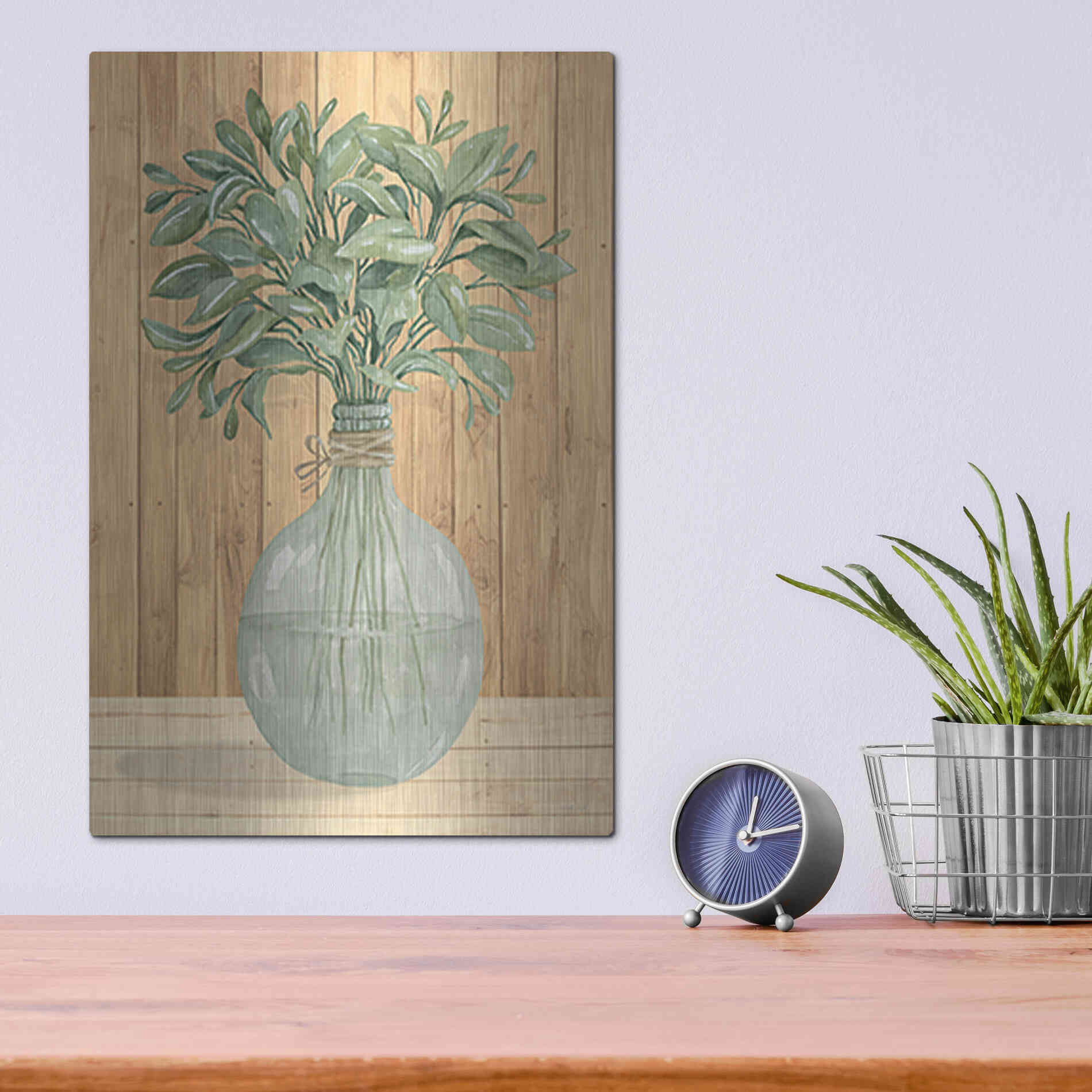Luxe Metal Art 'Happiness II' by Cindy Jacobs, Metal Wall Art,12x16