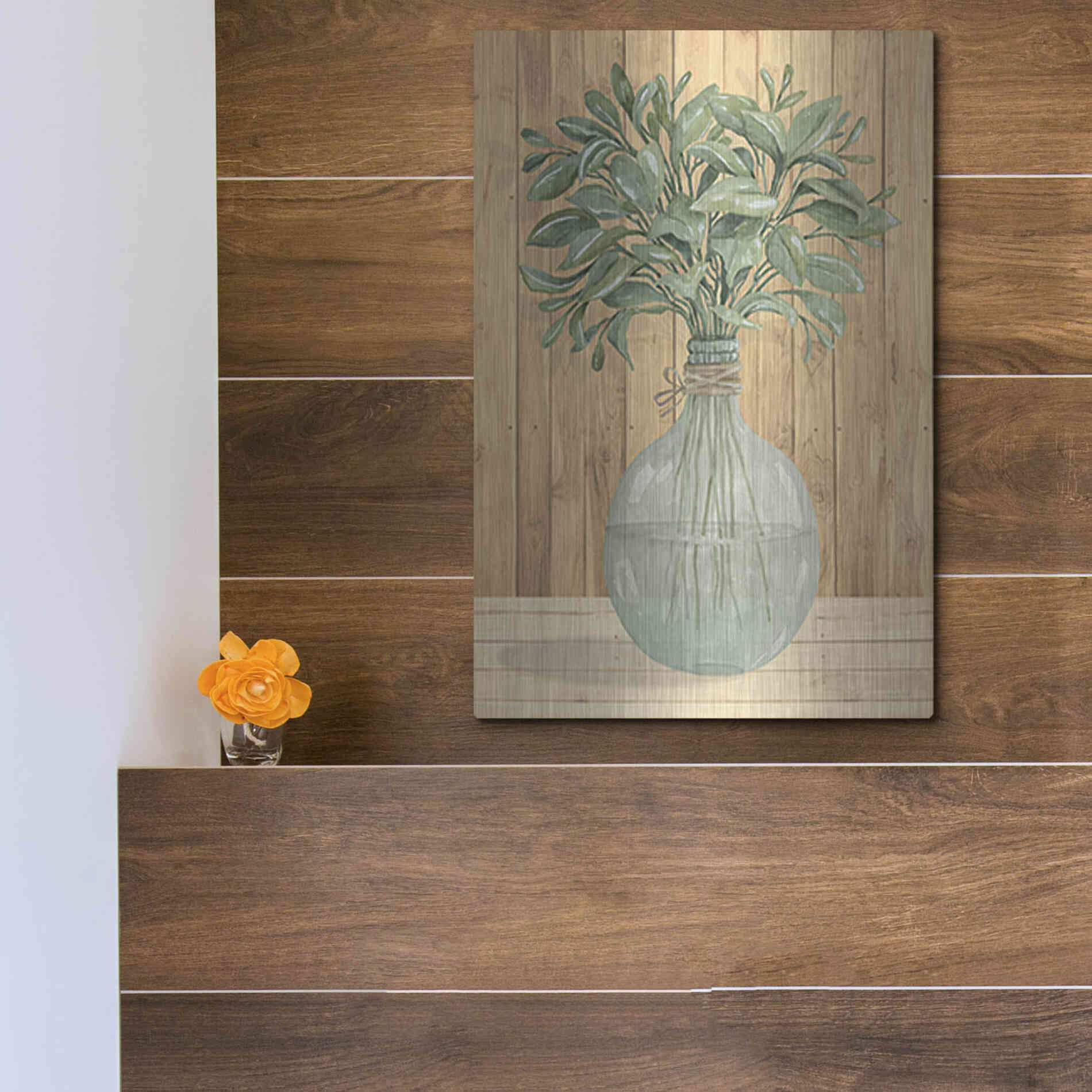 Luxe Metal Art 'Happiness II' by Cindy Jacobs, Metal Wall Art,12x16