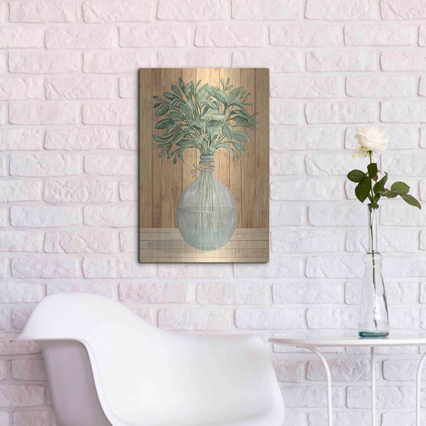 Luxe Metal Art 'Happiness II' by Cindy Jacobs, Metal Wall Art,16x24