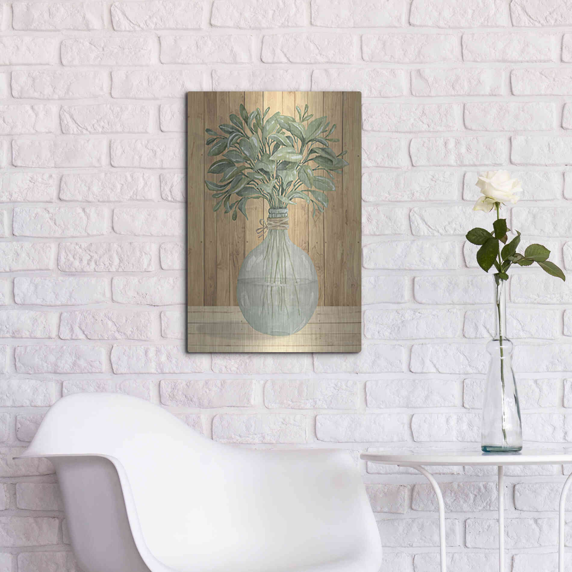 Luxe Metal Art 'Happiness II' by Cindy Jacobs, Metal Wall Art,16x24