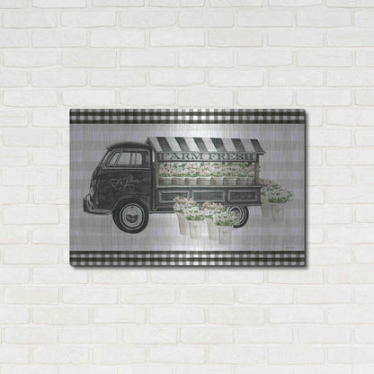 Luxe Metal Art 'Farm Fresh Flower Truck' by Cindy Jacobs, Metal Wall Art,36x24