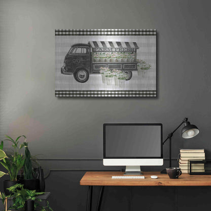 Luxe Metal Art 'Farm Fresh Flower Truck' by Cindy Jacobs, Metal Wall Art,36x24