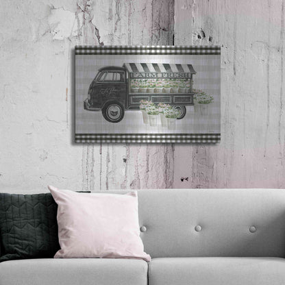 Luxe Metal Art 'Farm Fresh Flower Truck' by Cindy Jacobs, Metal Wall Art,36x24