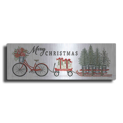 Luxe Metal Art 'Christmas Delivery Trio' by Cindy Jacobs, Metal Wall Art