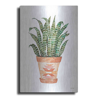 Luxe Metal Art 'Aztec Pot III' by Cindy Jacobs, Metal Wall Art