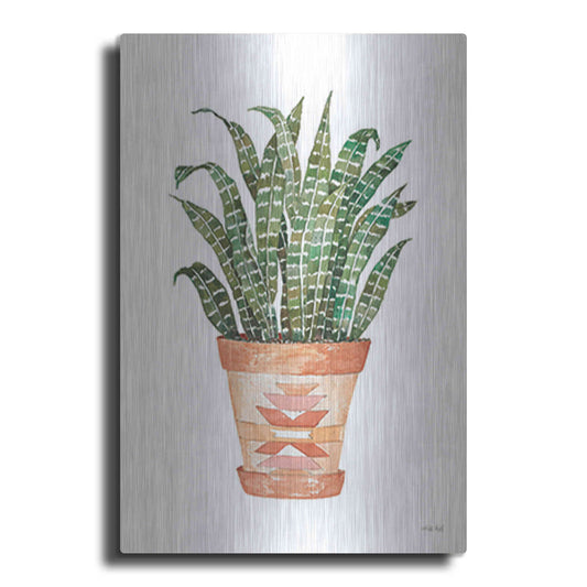 Luxe Metal Art 'Aztec Pot III' by Cindy Jacobs, Metal Wall Art