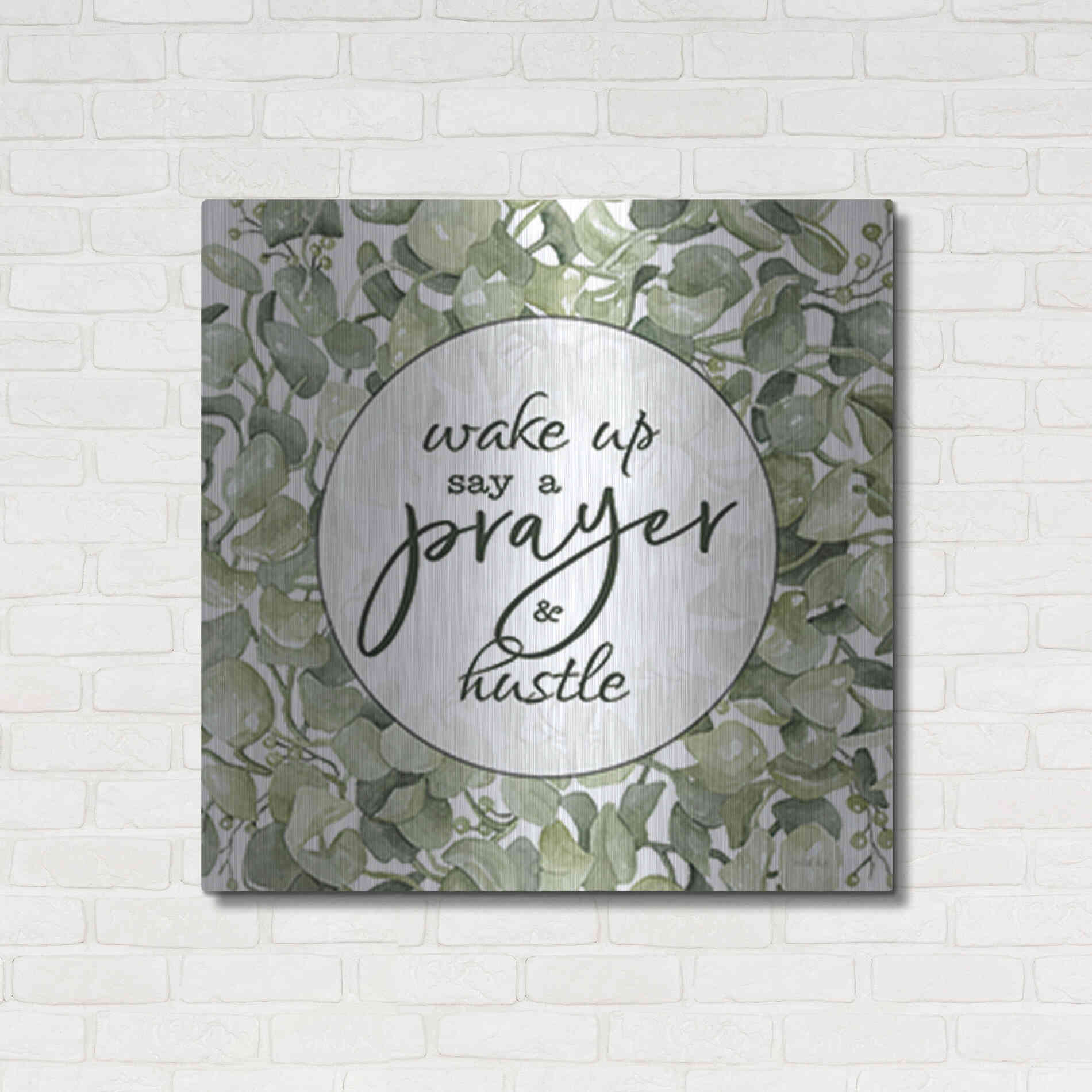 Luxe Metal Art 'Say a Prayer' by Cindy Jacobs, Metal Wall Art,36x36