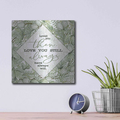 Luxe Metal Art 'Love You' by Cindy Jacobs, Metal Wall Art,12x12