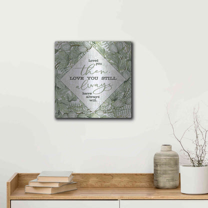 Luxe Metal Art 'Love You' by Cindy Jacobs, Metal Wall Art,12x12