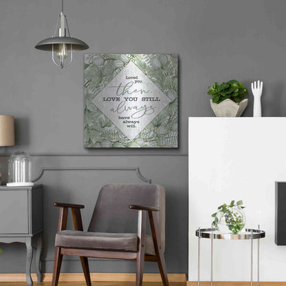 Luxe Metal Art 'Love You' by Cindy Jacobs, Metal Wall Art,24x24