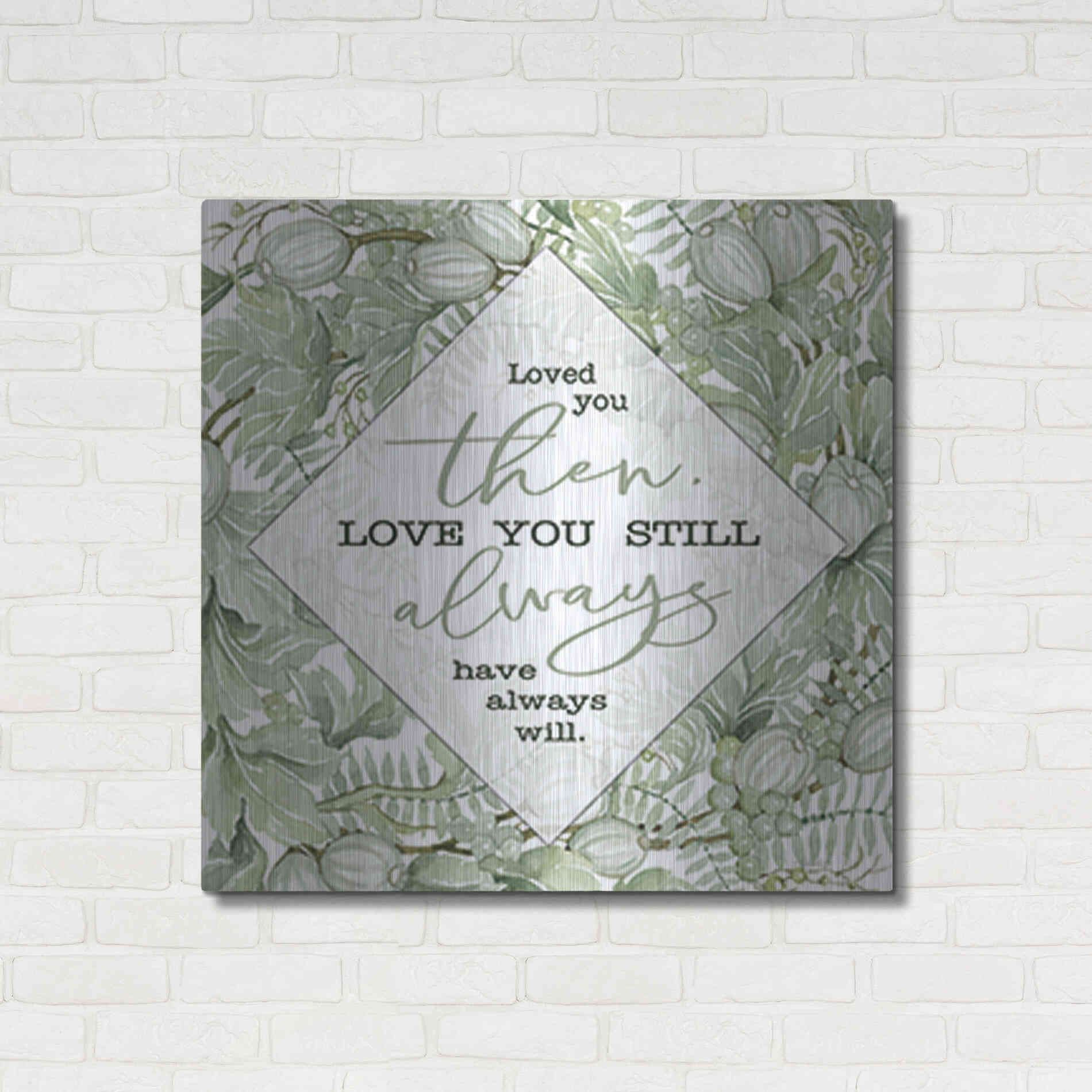 Luxe Metal Art 'Love You' by Cindy Jacobs, Metal Wall Art,36x36