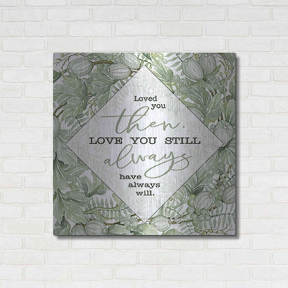 Luxe Metal Art 'Love You' by Cindy Jacobs, Metal Wall Art,36x36