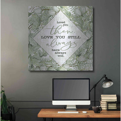 Luxe Metal Art 'Love You' by Cindy Jacobs, Metal Wall Art,36x36