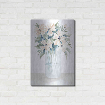 Luxe Metal Art 'Sweet Sophistication Floral I' by Cindy Jacobs, Metal Wall Art,24x36