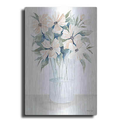 Luxe Metal Art 'Sweet Sophistication Floral I' by Cindy Jacobs, Metal Wall Art