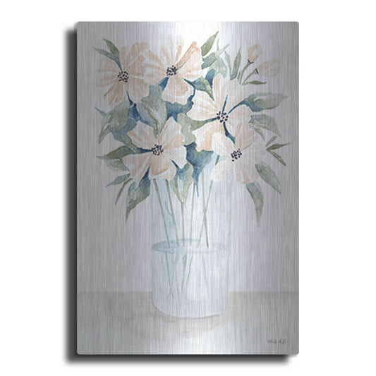 Luxe Metal Art 'Sweet Sophistication Floral I' by Cindy Jacobs, Metal Wall Art