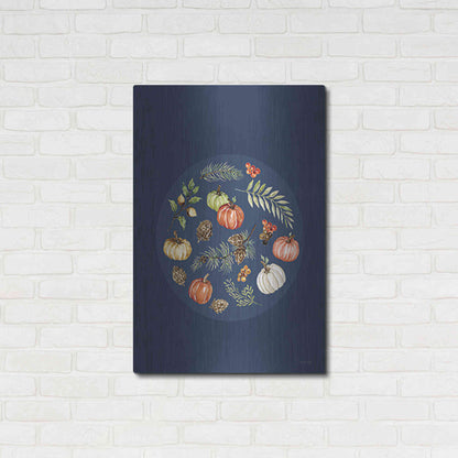 Luxe Metal Art 'Fall Ornament' by Cindy Jacobs, Metal Wall Art,24x36