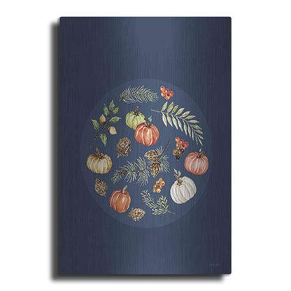 Luxe Metal Art 'Fall Ornament' by Cindy Jacobs, Metal Wall Art