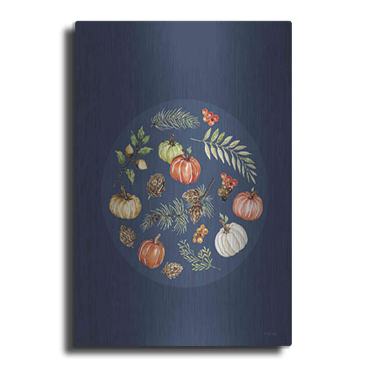 Luxe Metal Art 'Fall Ornament' by Cindy Jacobs, Metal Wall Art