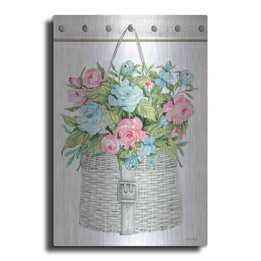 Luxe Metal Art 'Floral Pop I' by Cindy Jacobs, Metal Wall Art