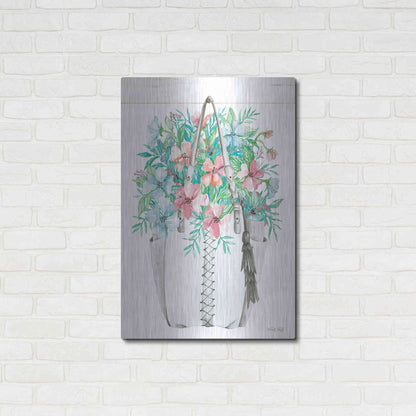 Luxe Metal Art 'Floral Pop II' by Cindy Jacobs, Metal Wall Art,24x36