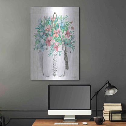 Luxe Metal Art 'Floral Pop II' by Cindy Jacobs, Metal Wall Art,24x36