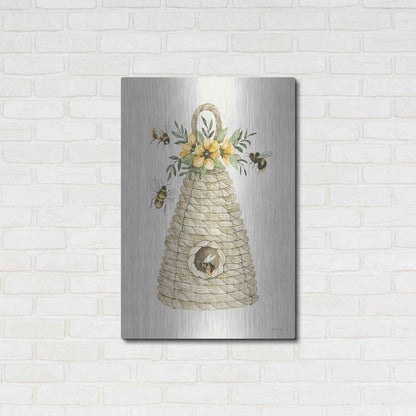 Luxe Metal Art 'Bee Hive Home' by Cindy Jacobs, Metal Wall Art,24x36