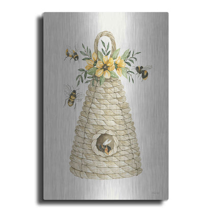 Luxe Metal Art 'Bee Hive Home' by Cindy Jacobs, Metal Wall Art