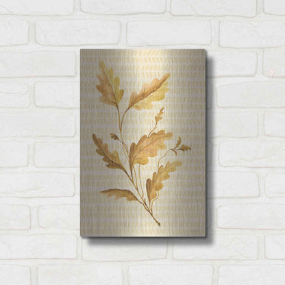 Luxe Metal Art 'Golden Oak' by Cindy Jacobs, Metal Wall Art,12x16