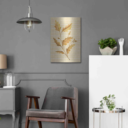 Luxe Metal Art 'Golden Oak' by Cindy Jacobs, Metal Wall Art,16x24