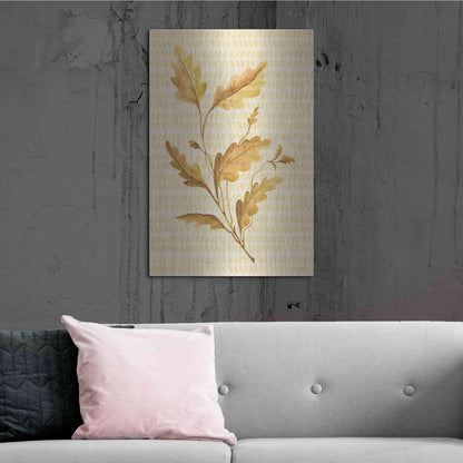 Luxe Metal Art 'Golden Oak' by Cindy Jacobs, Metal Wall Art,24x36