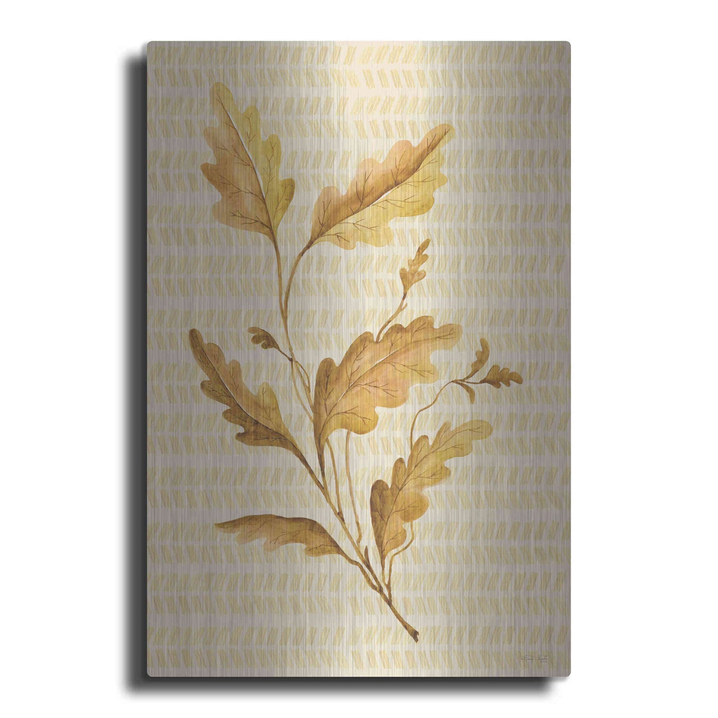 Luxe Metal Art 'Golden Oak' by Cindy Jacobs, Metal Wall Art