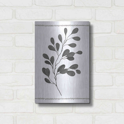 Luxe Metal Art 'Leaf Collection I' by Cindy Jacobs, Metal Wall Art,12x16