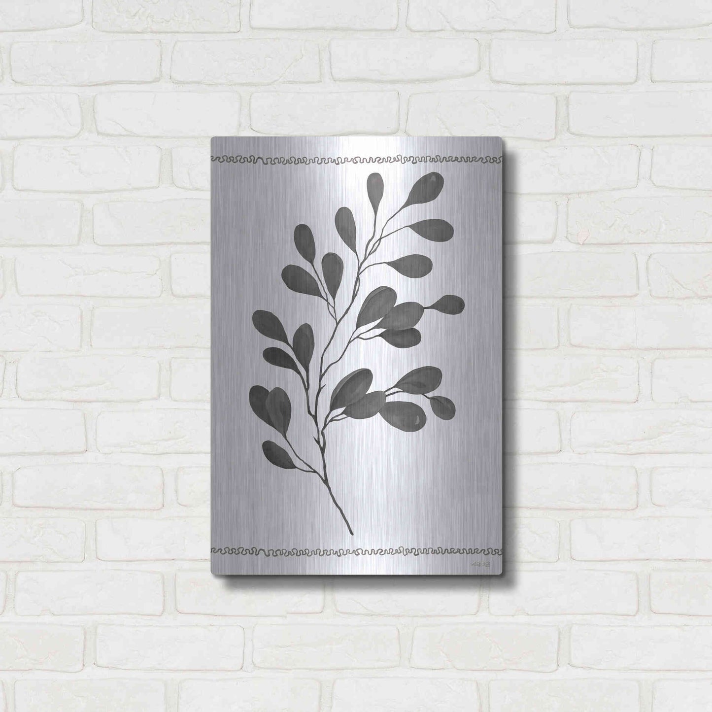 Luxe Metal Art 'Leaf Collection I' by Cindy Jacobs, Metal Wall Art,16x24