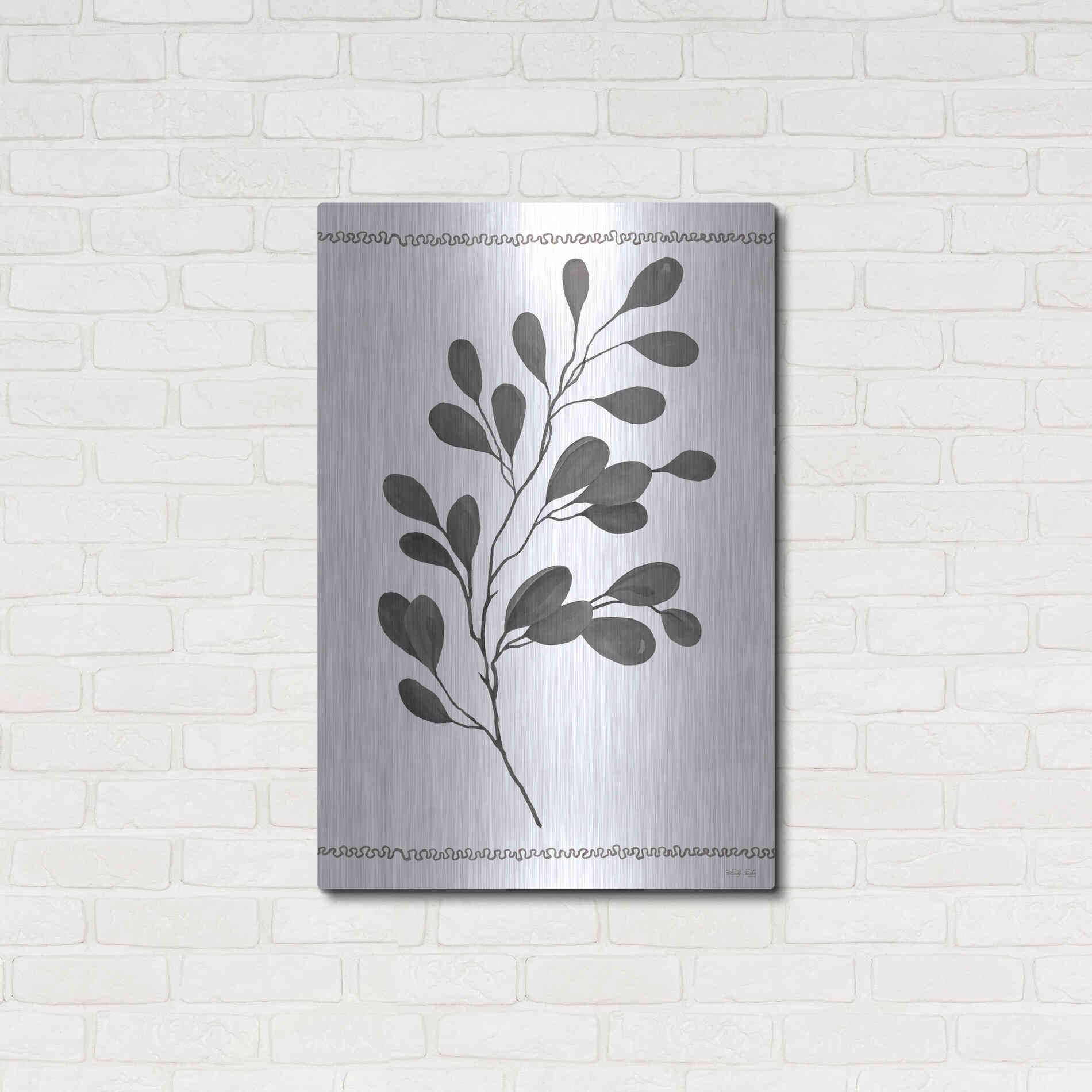 Luxe Metal Art 'Leaf Collection I' by Cindy Jacobs, Metal Wall Art,24x36