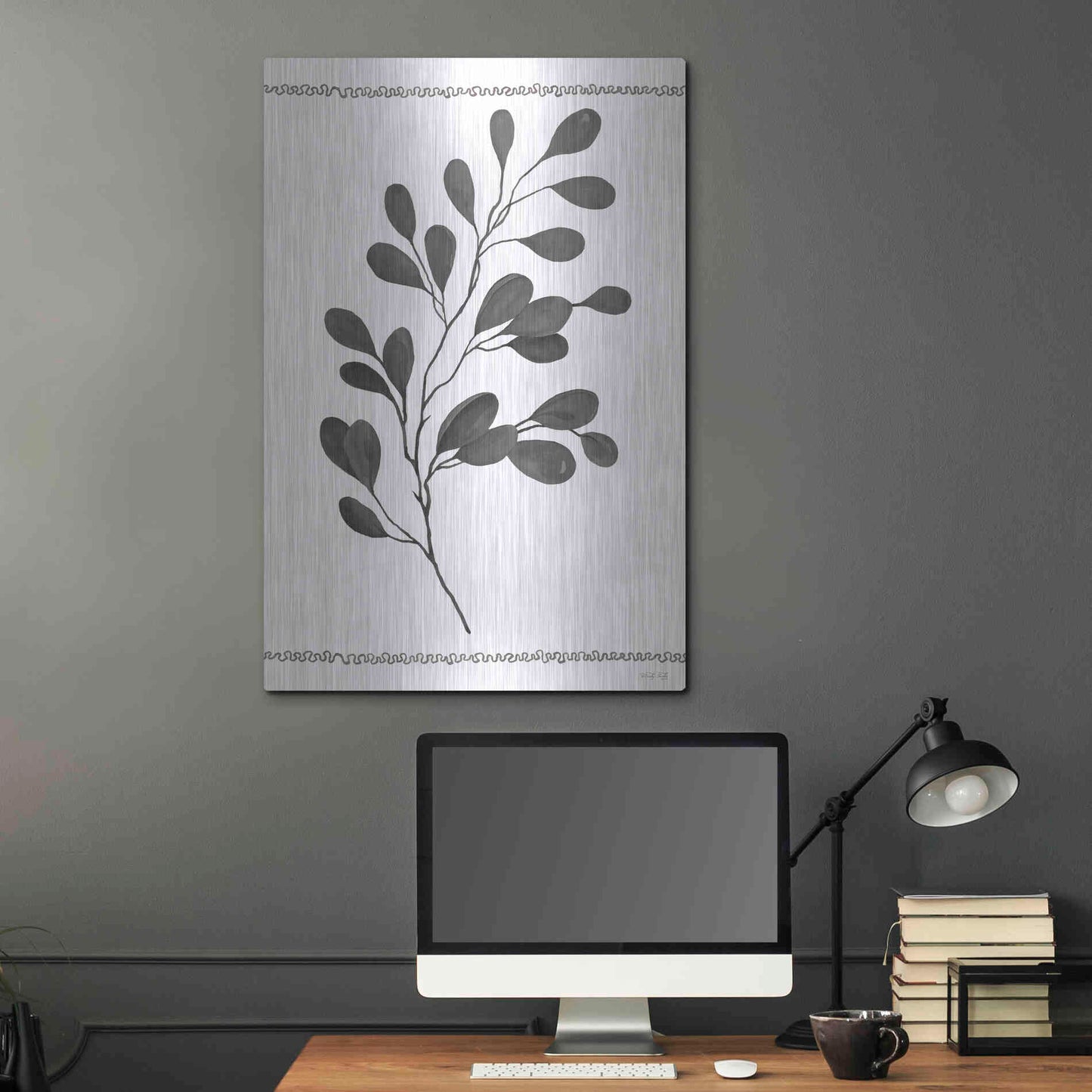 Luxe Metal Art 'Leaf Collection I' by Cindy Jacobs, Metal Wall Art,24x36