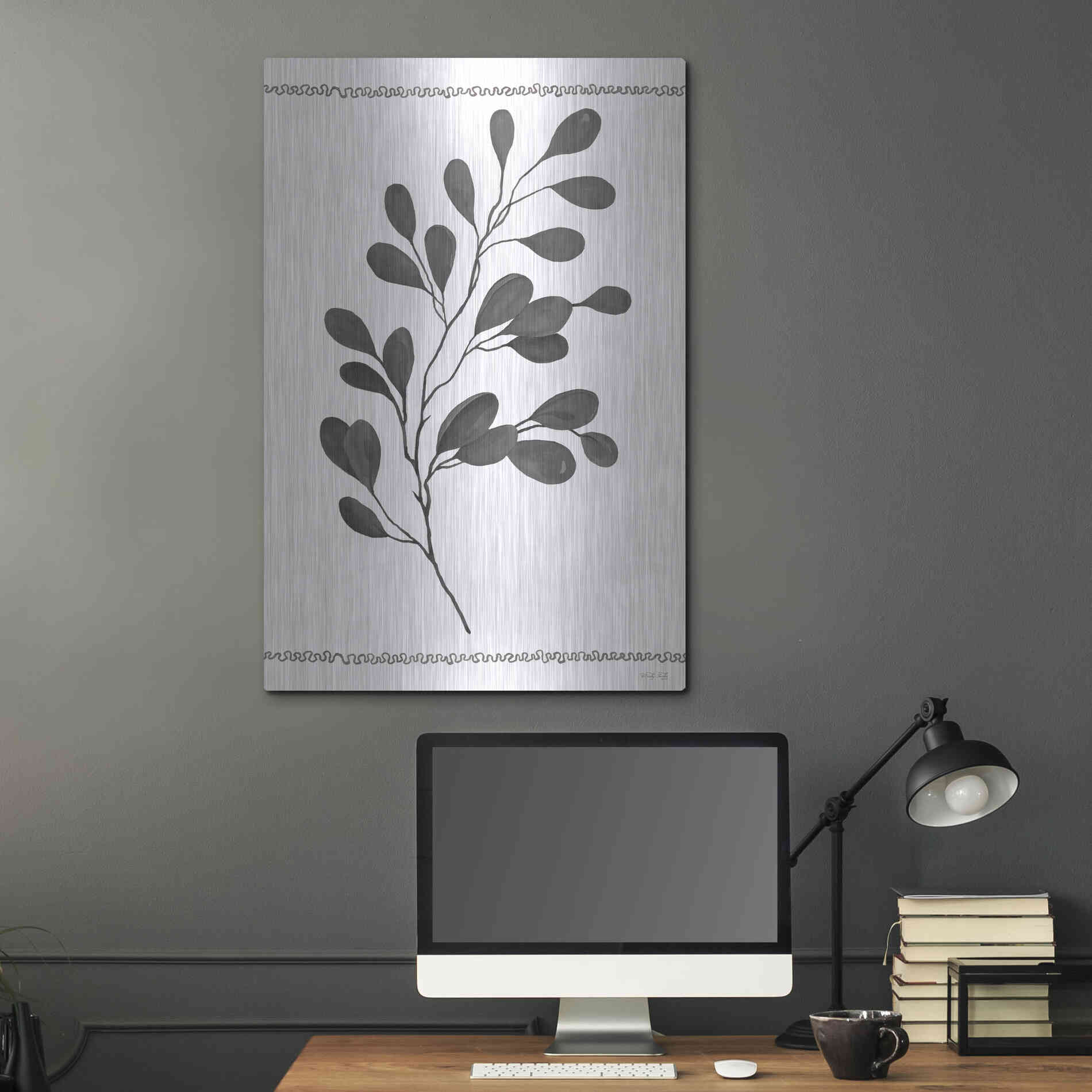 Luxe Metal Art 'Leaf Collection I' by Cindy Jacobs, Metal Wall Art,24x36