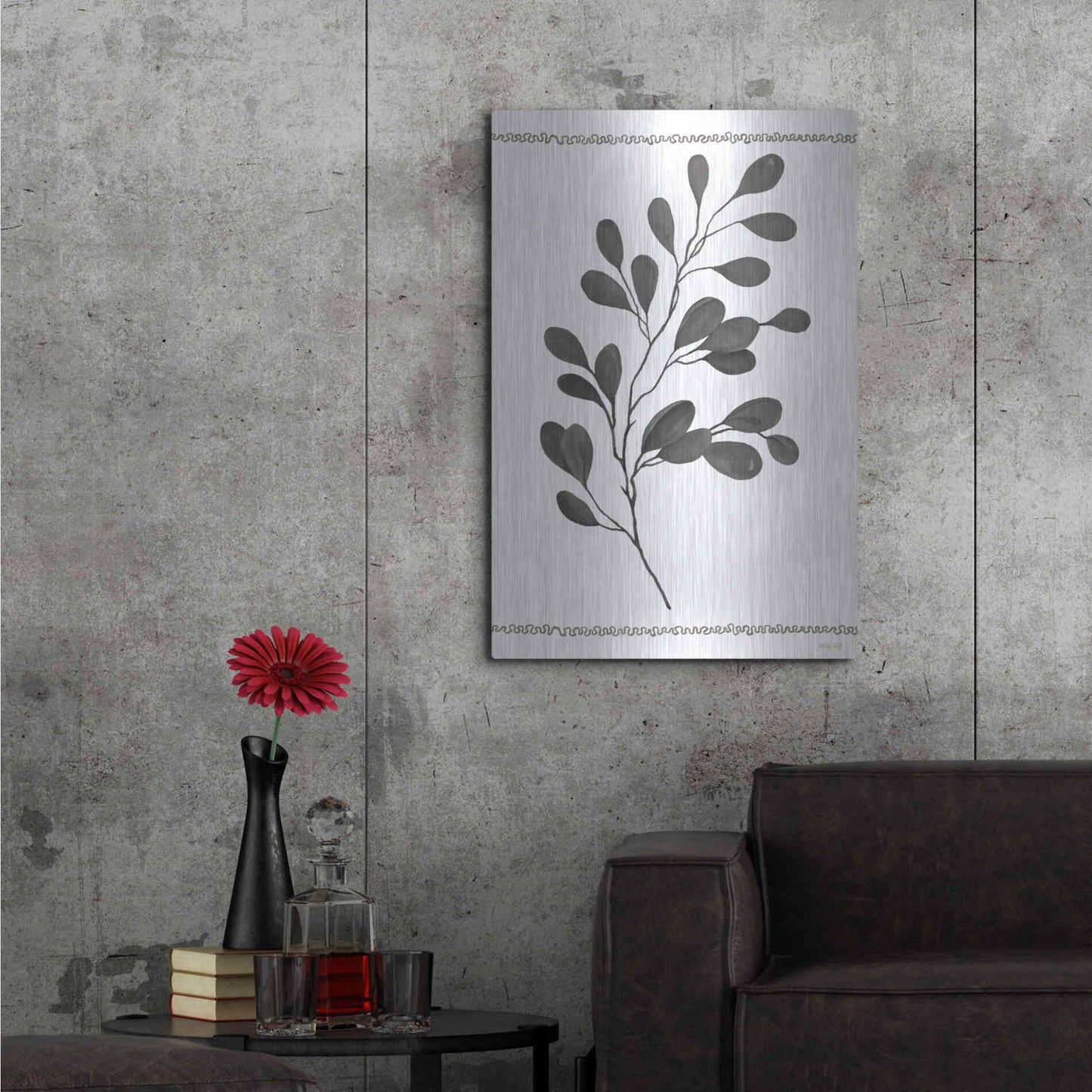 Luxe Metal Art 'Leaf Collection I' by Cindy Jacobs, Metal Wall Art,24x36