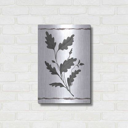 Luxe Metal Art 'Leaf Collection IV' by Cindy Jacobs, Metal Wall Art,16x24